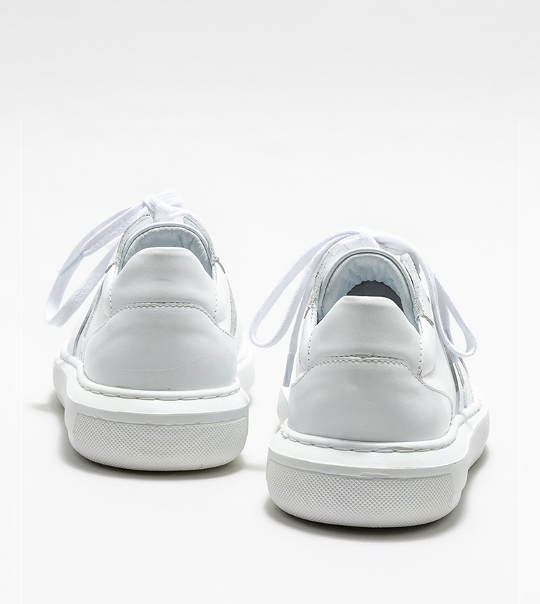 Solid Lace Up Sneakers