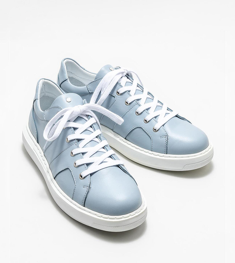 Solid Lace Up Sneakers