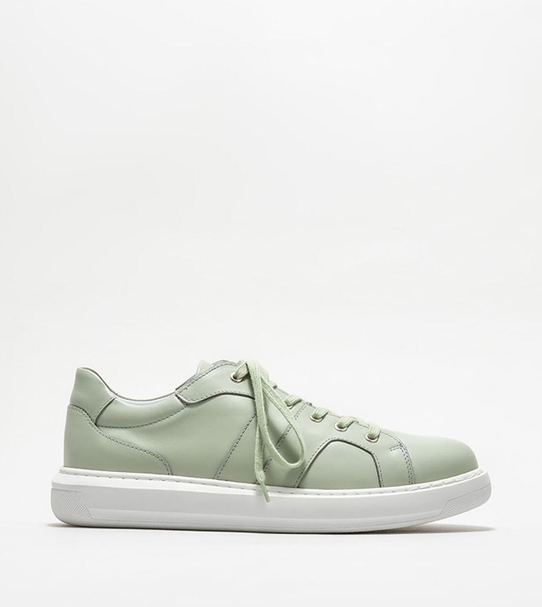 Solid Lace Up Sneakers