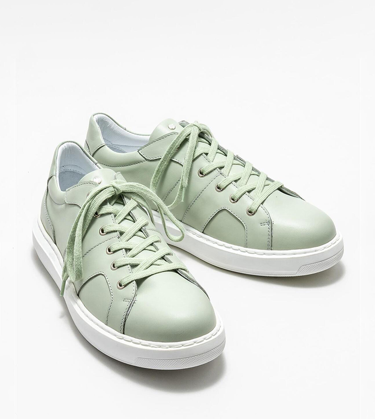 Solid Lace Up Sneakers