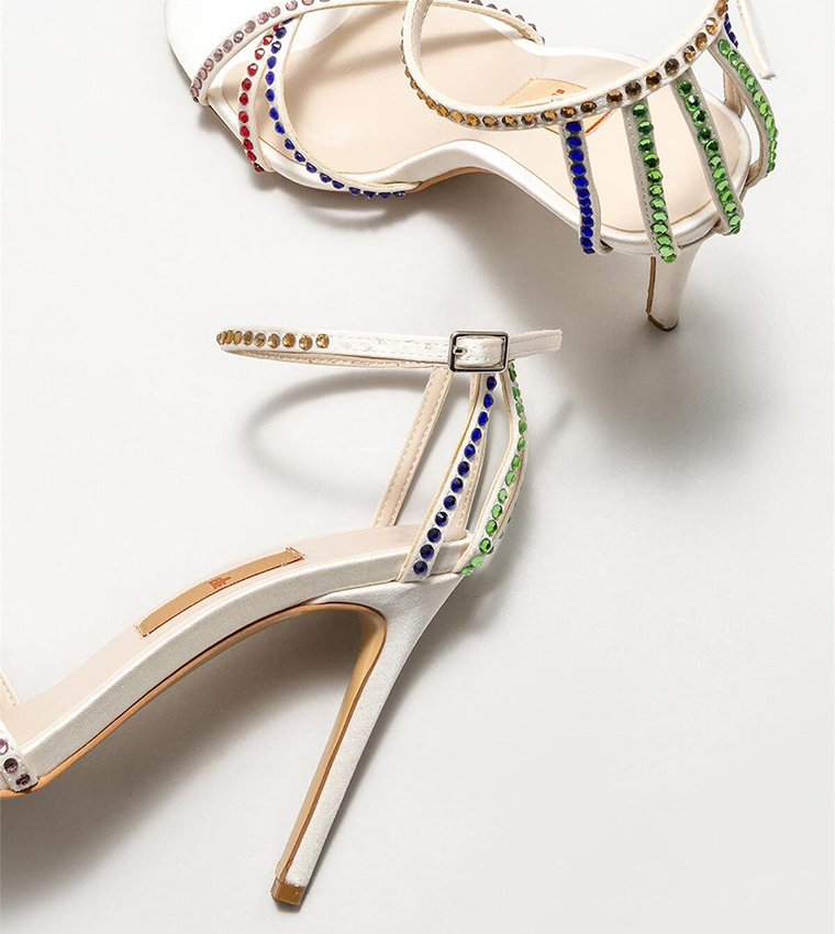 Embellished Stiletto Heel Sandals