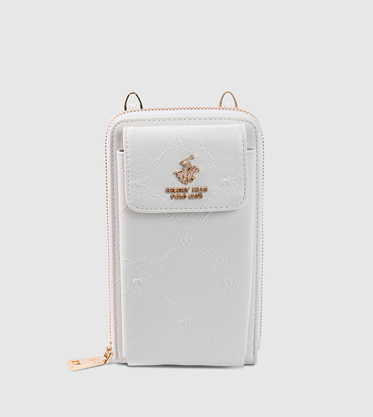 Textured Front Pocket Phone Crossbody Bag