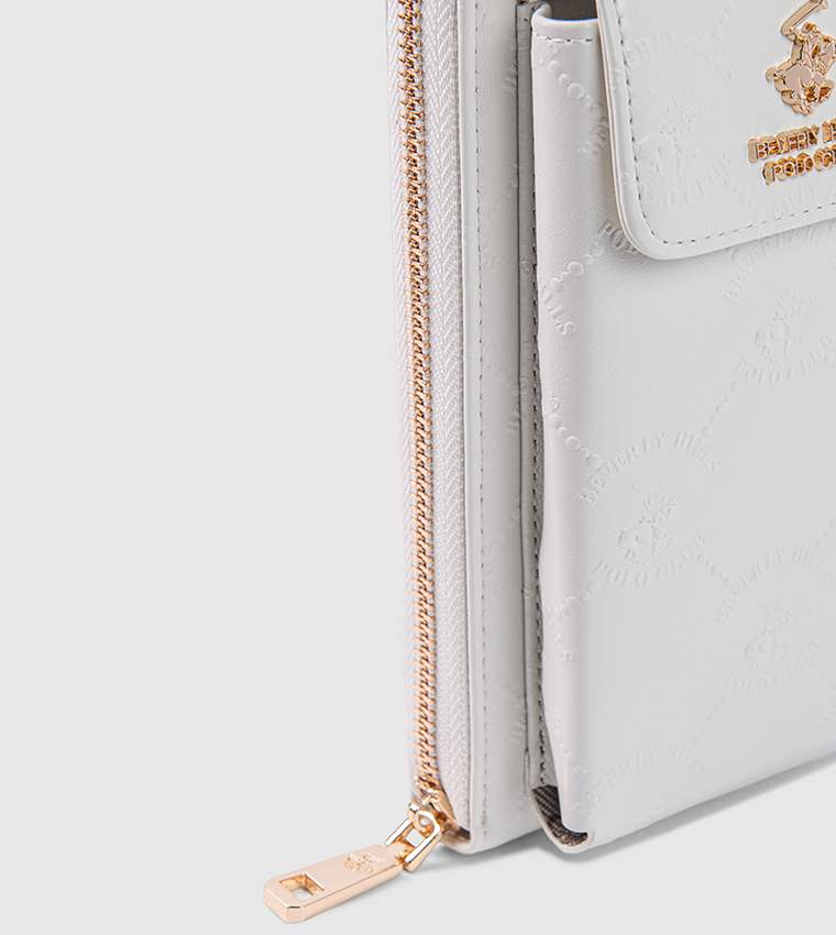 Textured Front Pocket Phone Crossbody Bag