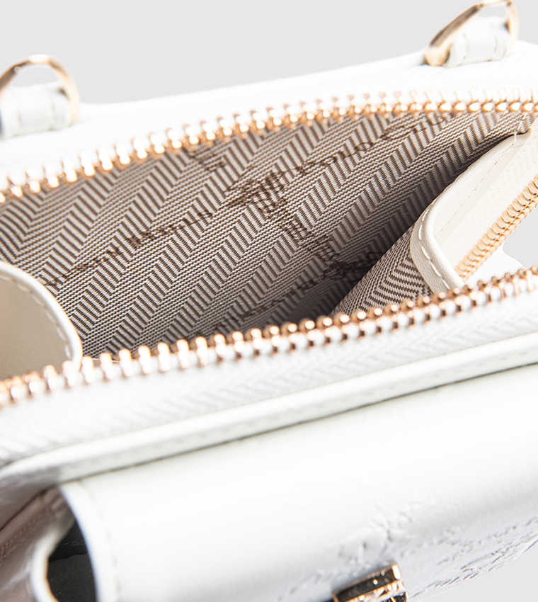 Textured Front Pocket Phone Crossbody Bag
