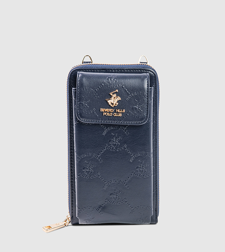 Textured Front Pocket Phone Crossbody Bag