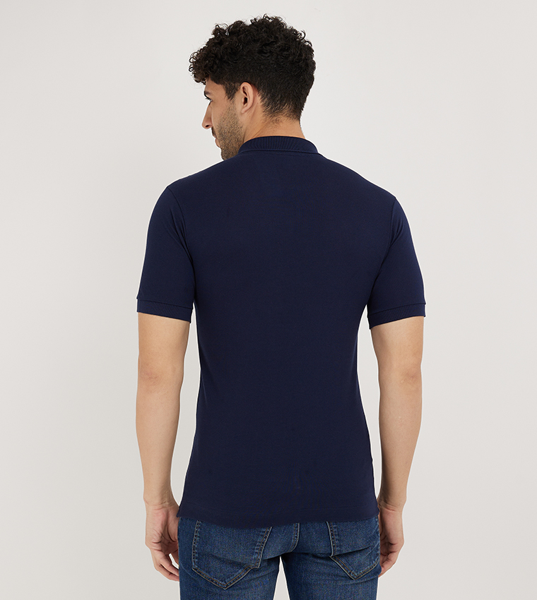 Logo Detail Short Sleeves Polo T-Shirt