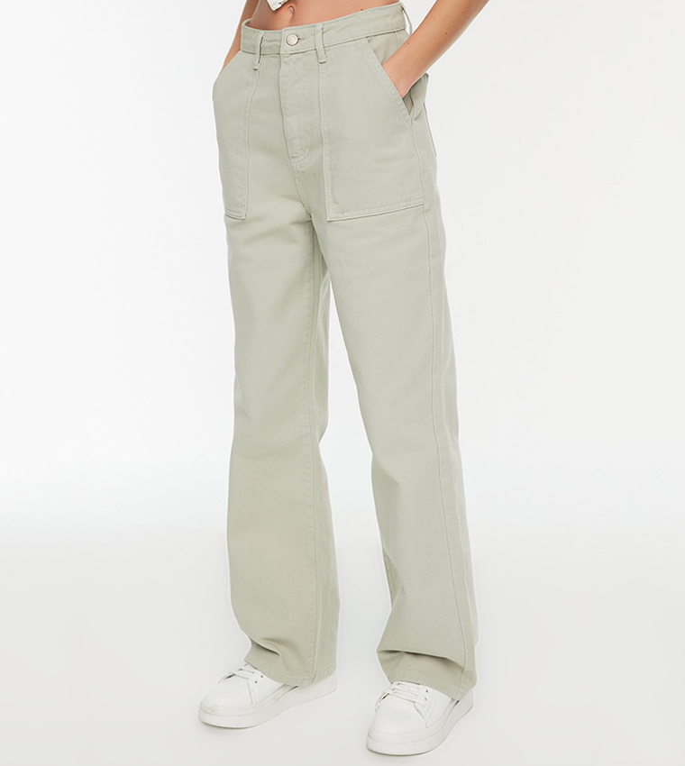 High Rise Wide Leg Jeans