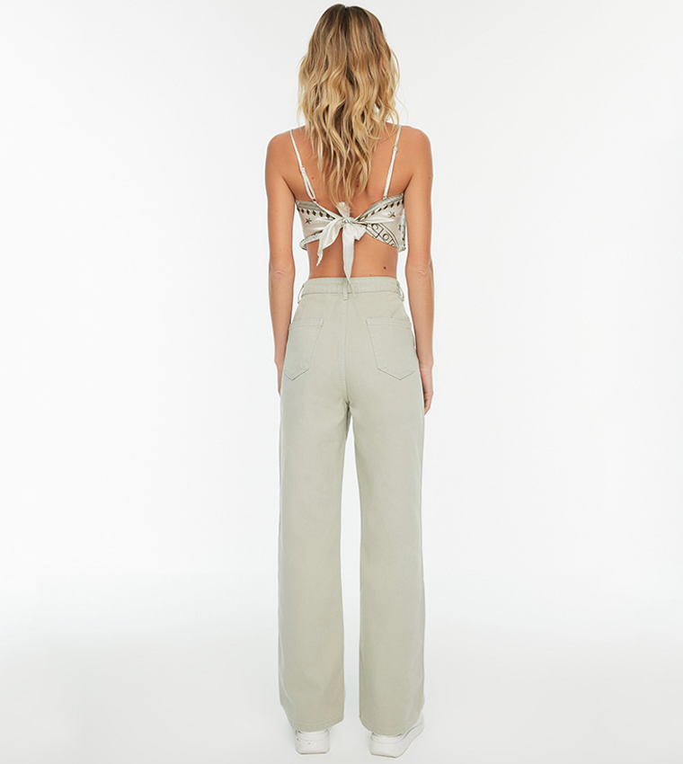 High Rise Wide Leg Jeans