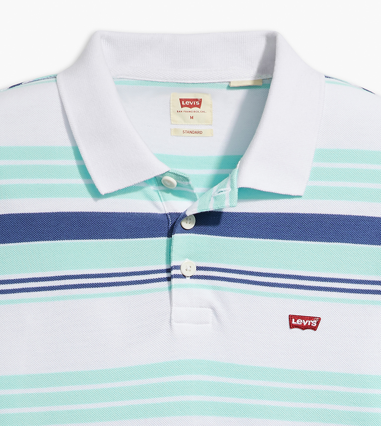 Striped Housemark Polo T-Shirt