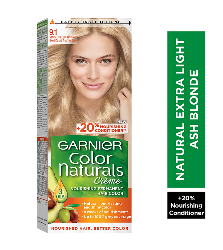 Naturals 9.1 Natural Extra Light Ash Blonde, Permanent Hair Color