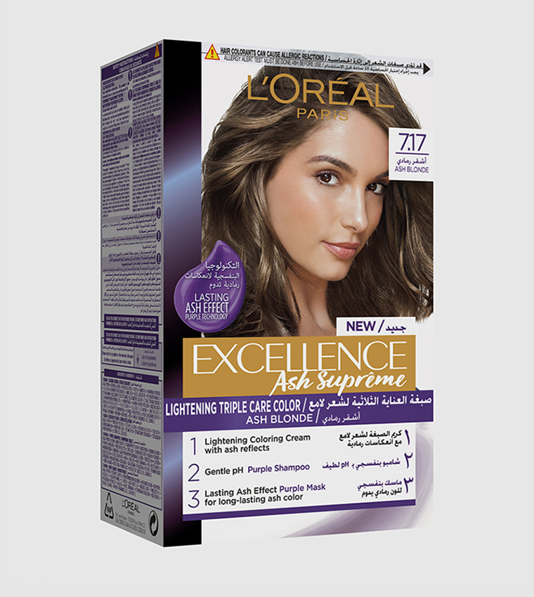 Buy L'Oreal Paris Excellence Ash Supreme Anti Brass Ash Blonde Permanent Hair  Color 269g In Multiple Colors | 6thStreet UAE