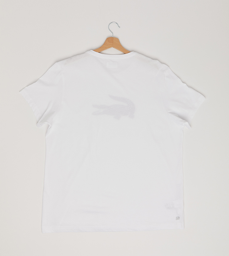 Buy Lacoste Tee Shirt White In White 6thStreet UAE