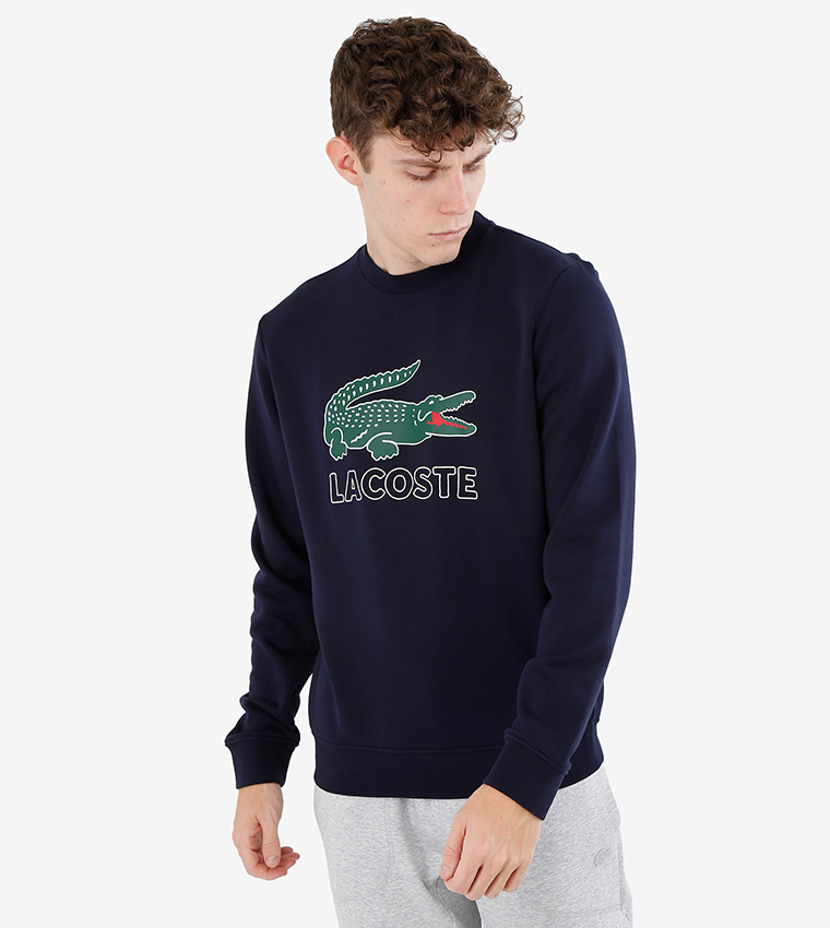 Buy Lacoste Sweatshirt Blue In Blue 6thStreet Bahrain