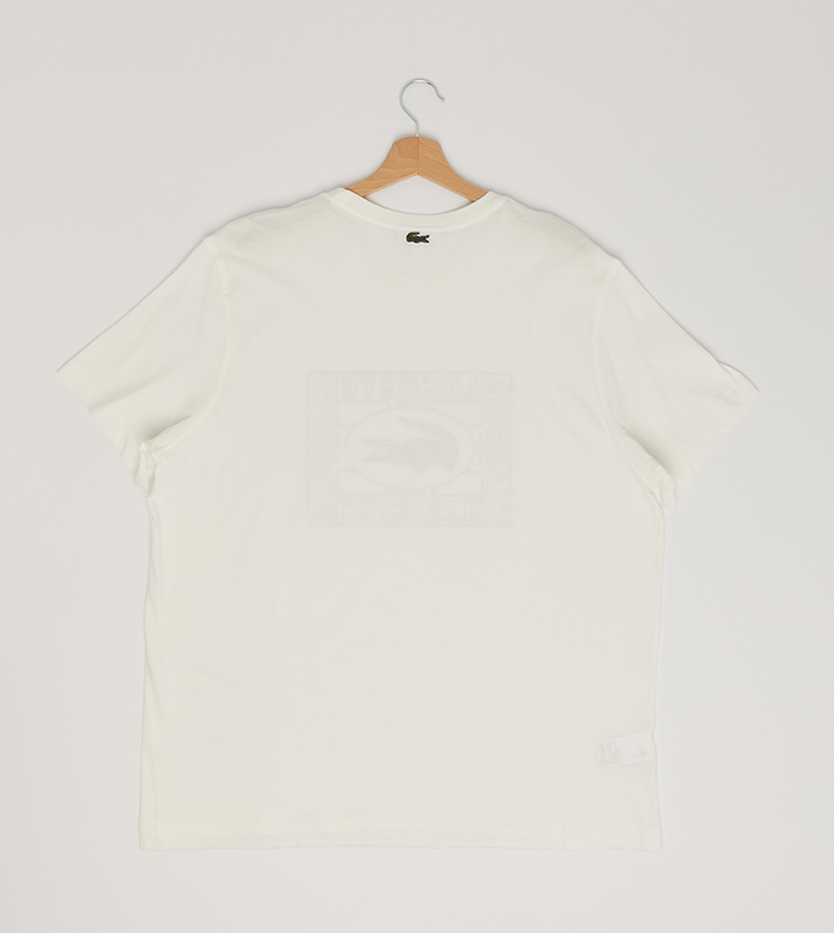 Buy Lacoste Tee Shirt White In White 6thStreet Bahrain