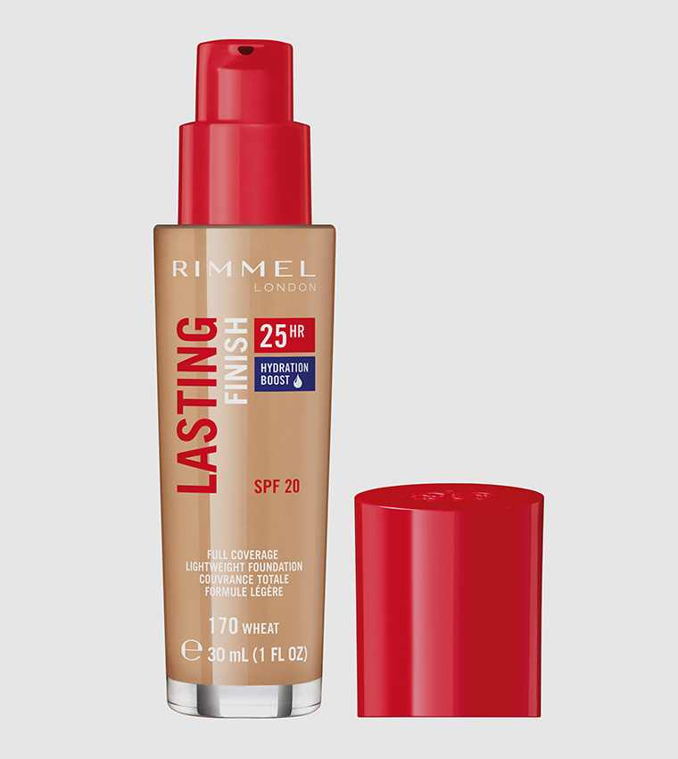 Rimmel London Lasting Finish 25HR Foundation 170 Wheat, 30ml - 1 fl oz