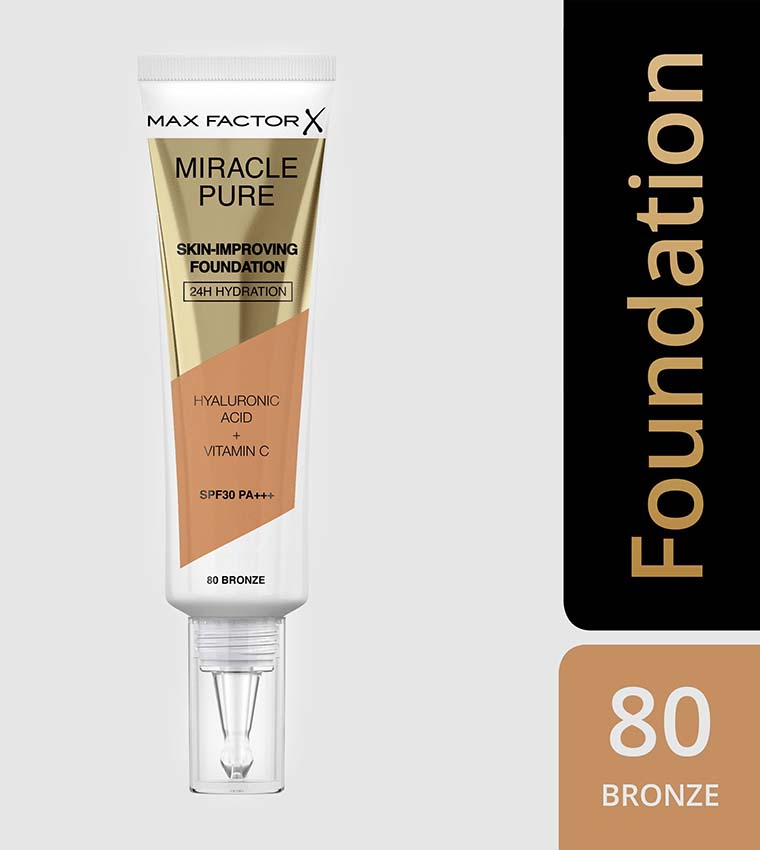 Miracle Liquid Foundation-80-Bronze, 30ml
