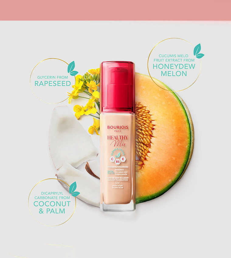 Healthy Mix Clean Foundation - 55.5C - Honey, 30ml 