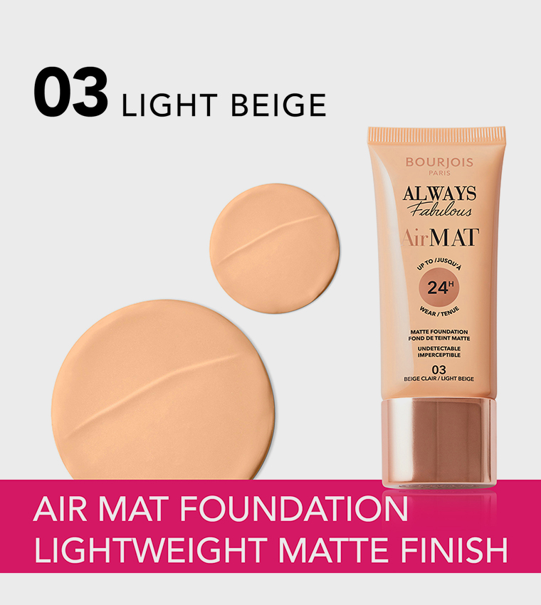 Always Fabulous Air Mat Foundation - 003 - Light Beige, 30ml