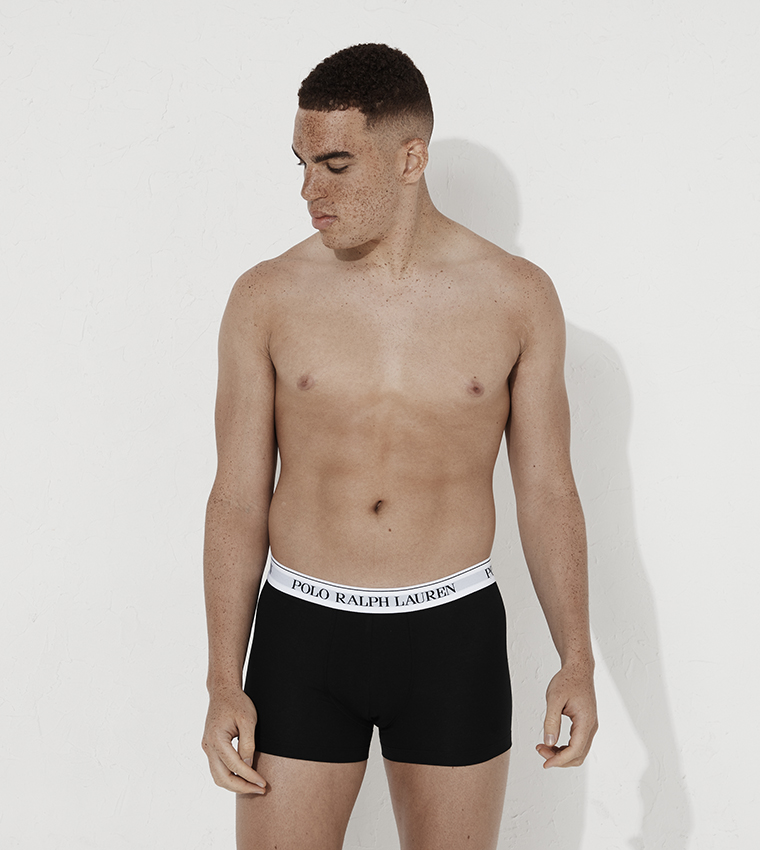 Pack of 3 Logo Waistband Trunks