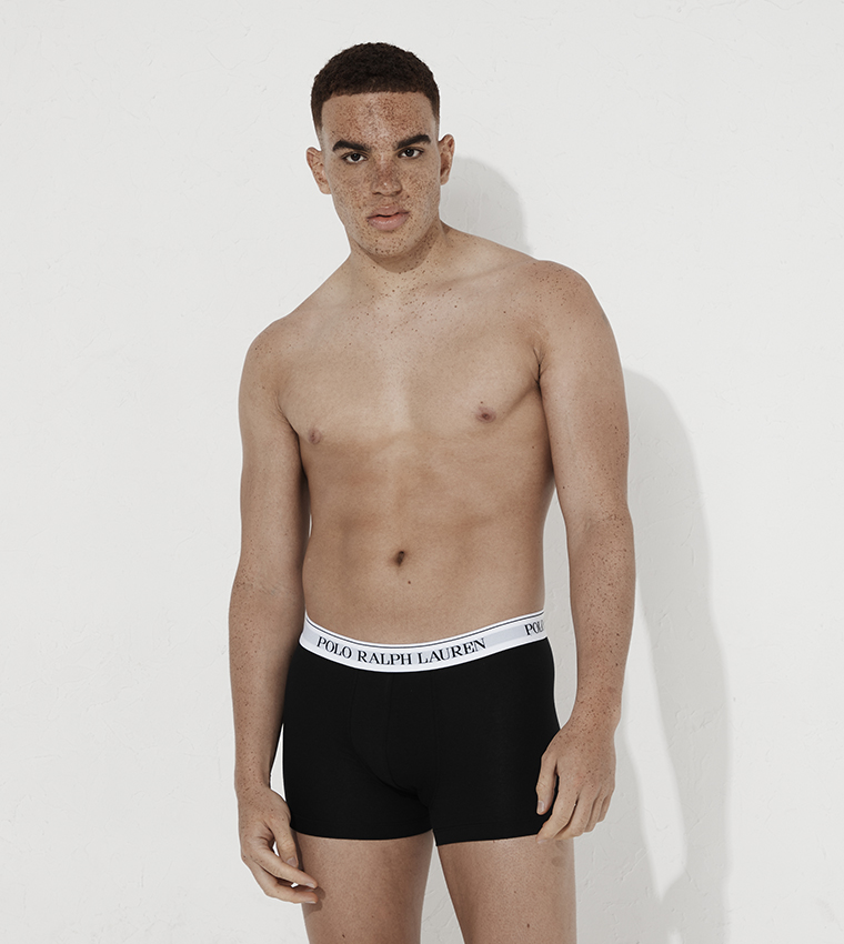 Pack of 3 Logo Waistband Trunks