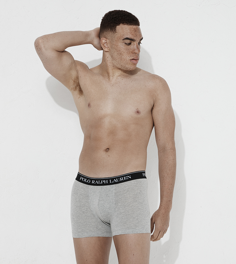 Pack of 3 Logo Waistband Trunks
