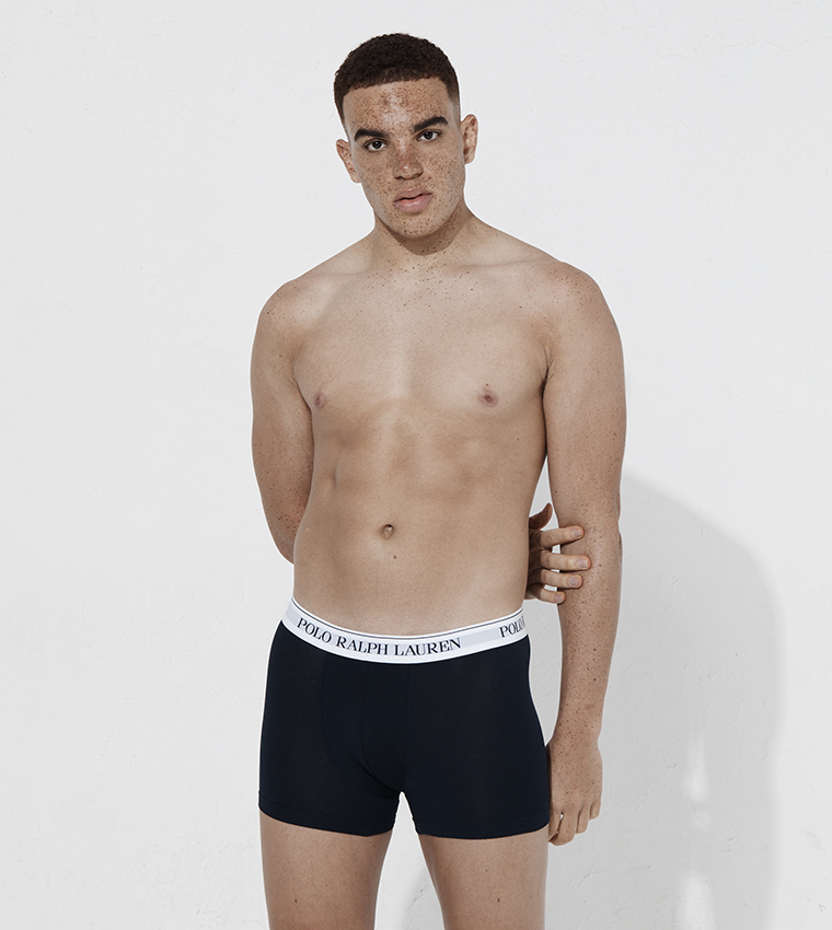 Pack of 3 Logo Waistband Trunks