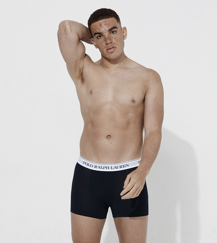 Pack of 3 Logo Waistband Trunks