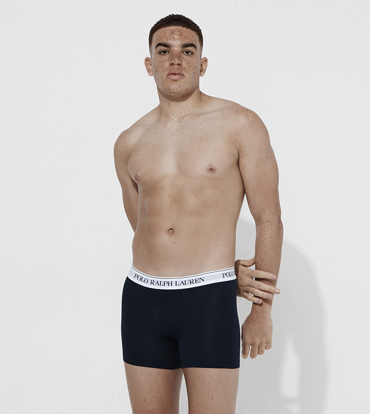 Pack of 3 Logo Waistband Trunks