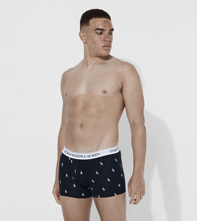 Pack of 3 Logo Waistband Trunks