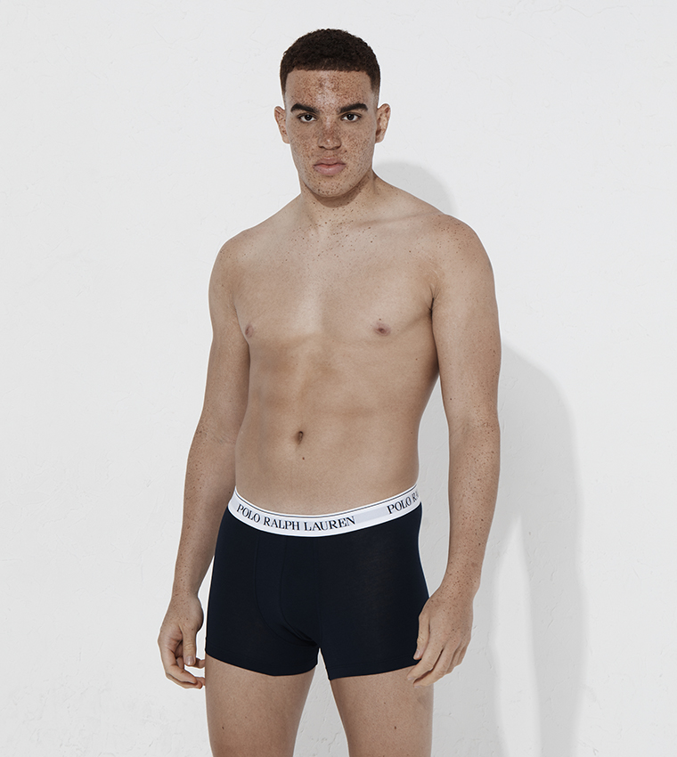 Pack of 3 Logo Waistband Trunks