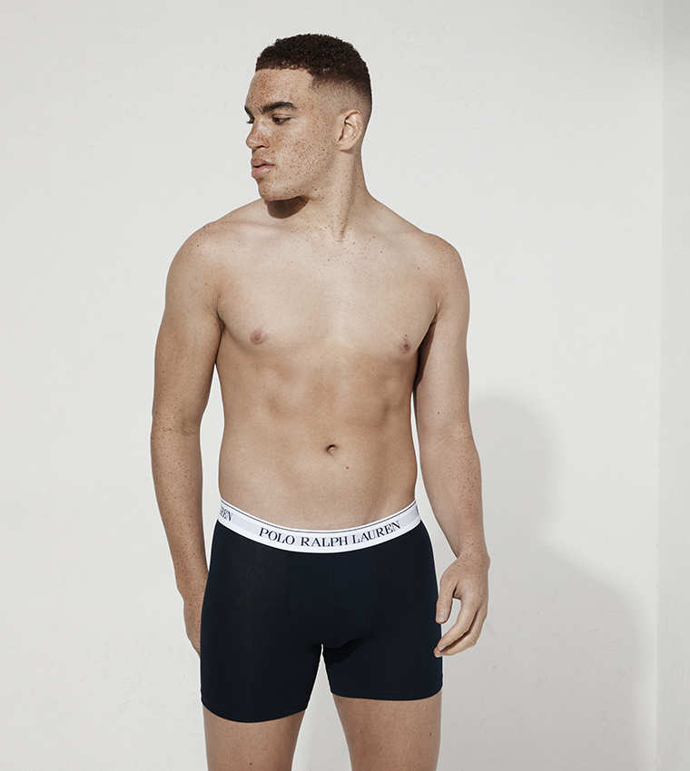 Pack of 3 Logo Waistband Trunks