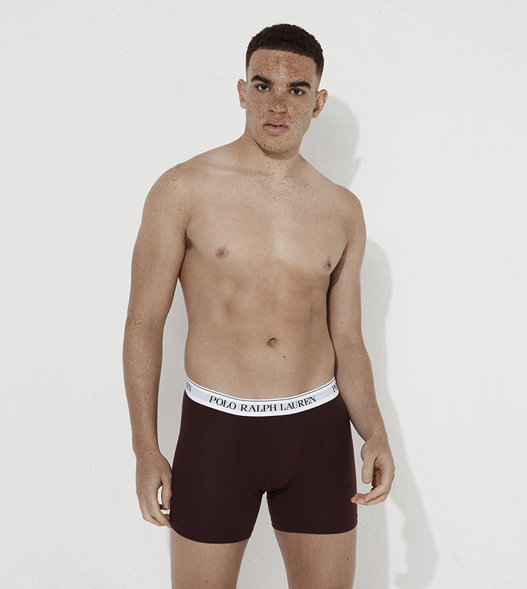 Pack of 3 Logo Waistband Trunks