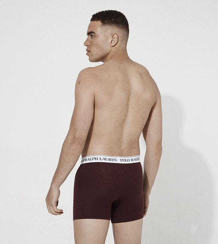 Pack of 3 Logo Waistband Trunks