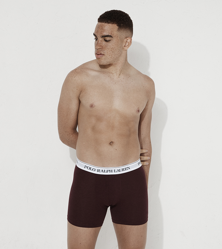 Pack of 3 Logo Waistband Trunks