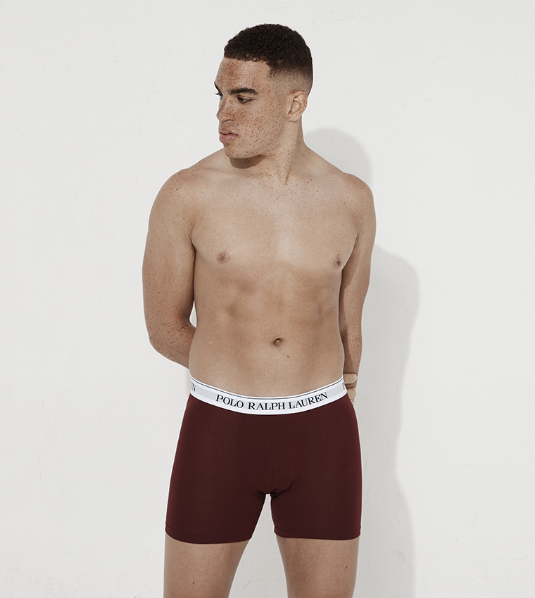 Pack of 3 Logo Waistband Trunks