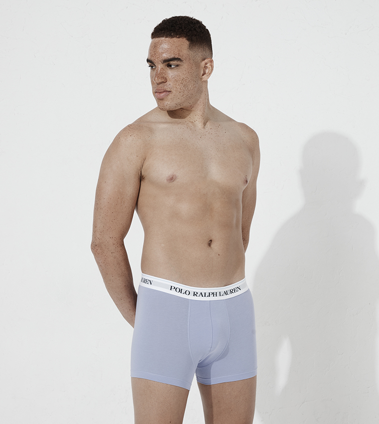 Pack of 3 Logo Waistband Trunks