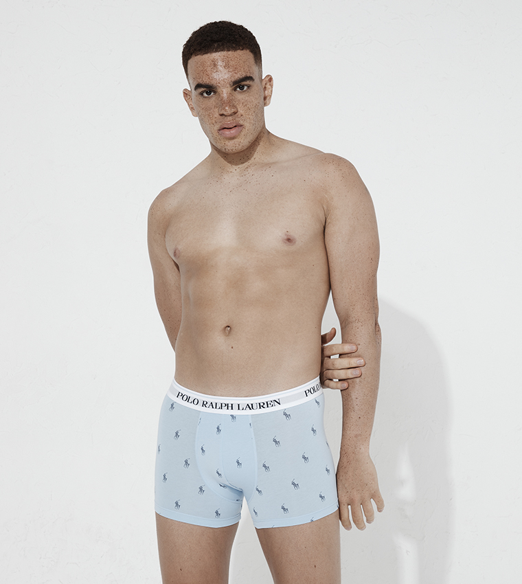 Pack of 3 Logo Waistband Trunks