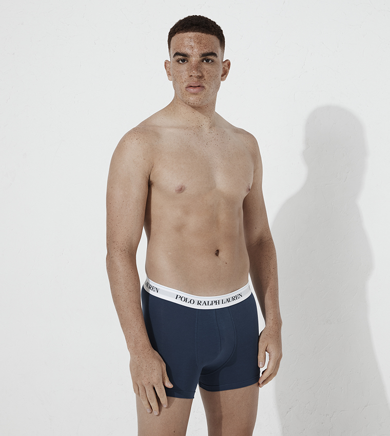 Pack of 3 Logo Waistband Trunks