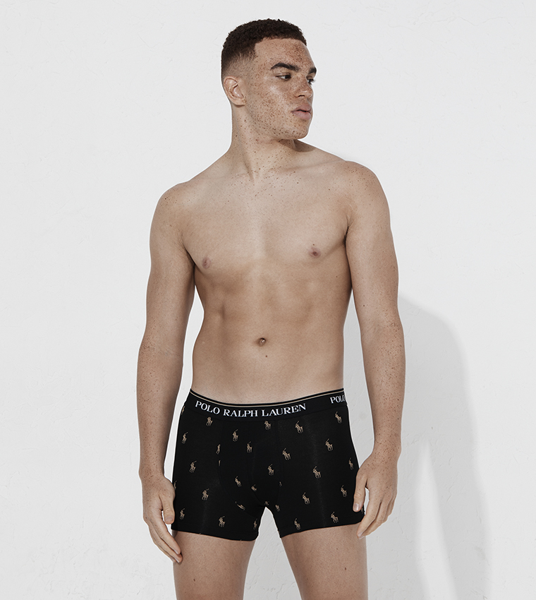 Pack of 3 Logo Waistband Trunks