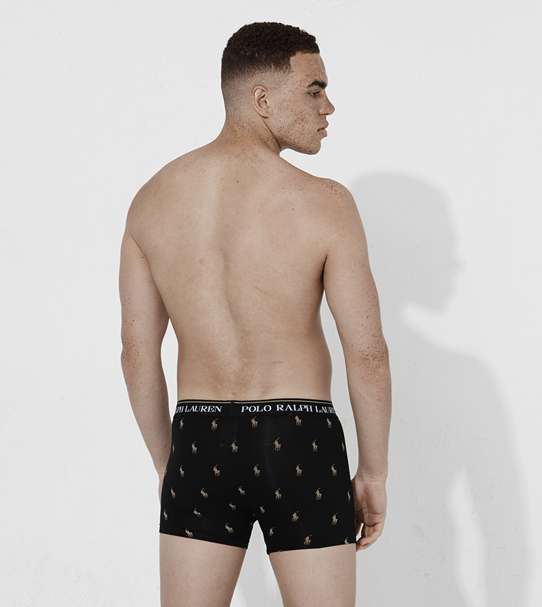 Pack of 3 Logo Waistband Trunks