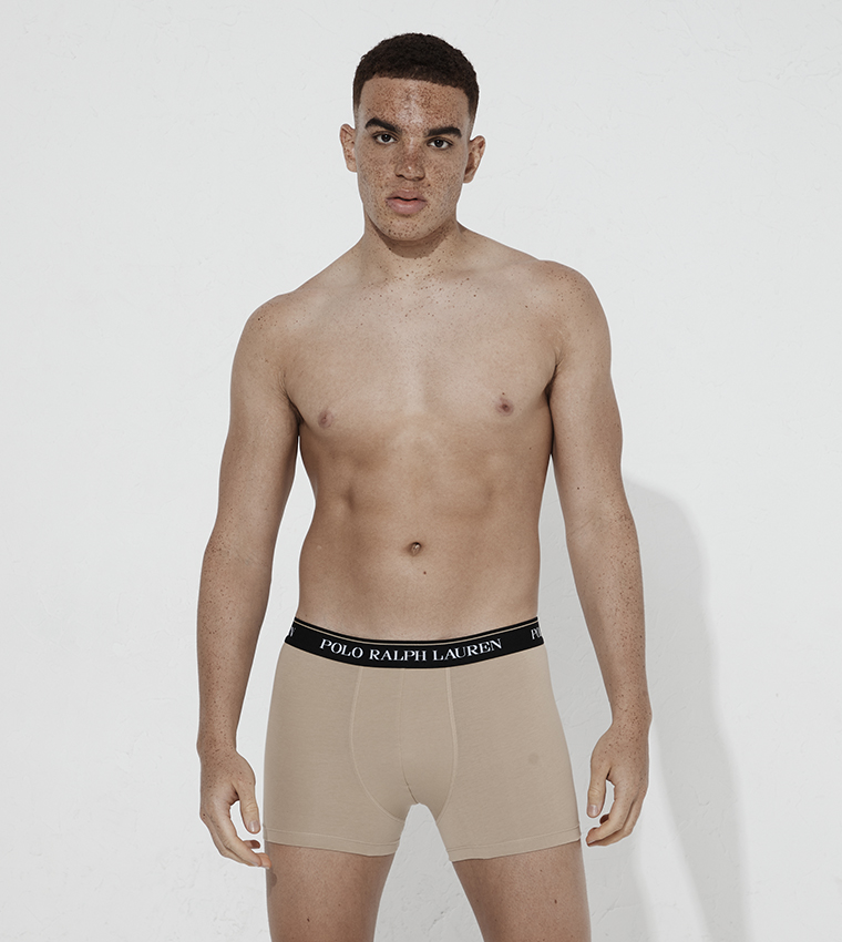 Pack of 3 Logo Waistband Trunks