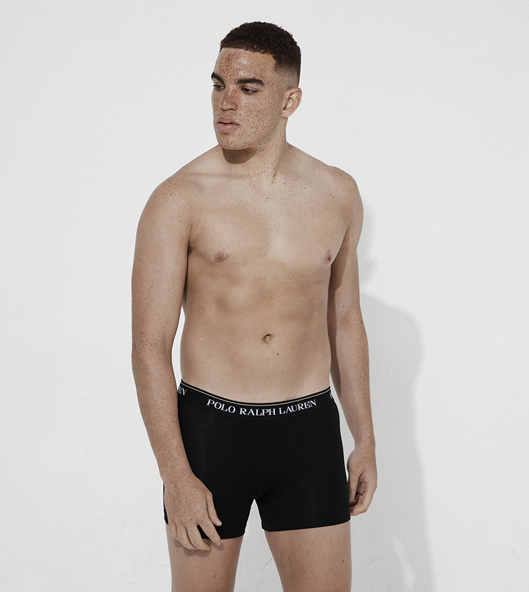 Pack of 3 Logo Waistband Trunks