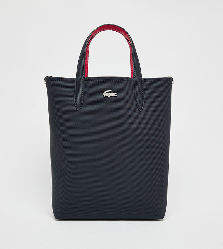 Textured Tote Bag with Pouch