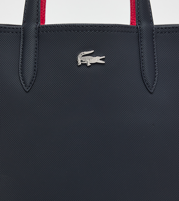Textured Tote Bag with Pouch