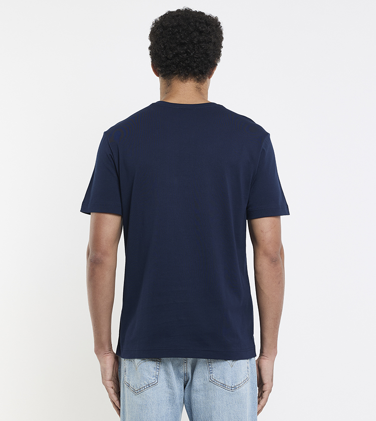 Logo Detail V-Neck T-Shirt