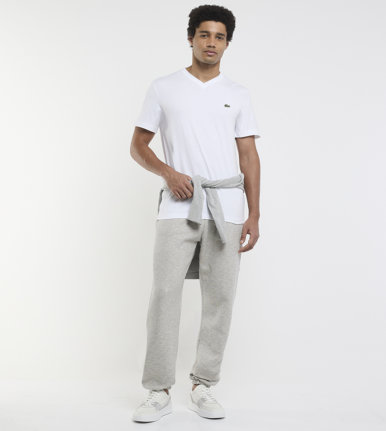 Logo Detail V-Neck T-Shirt