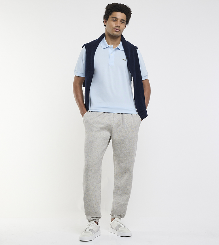 Logo Detail Classic Stretch Piqué Polo T-Shirt