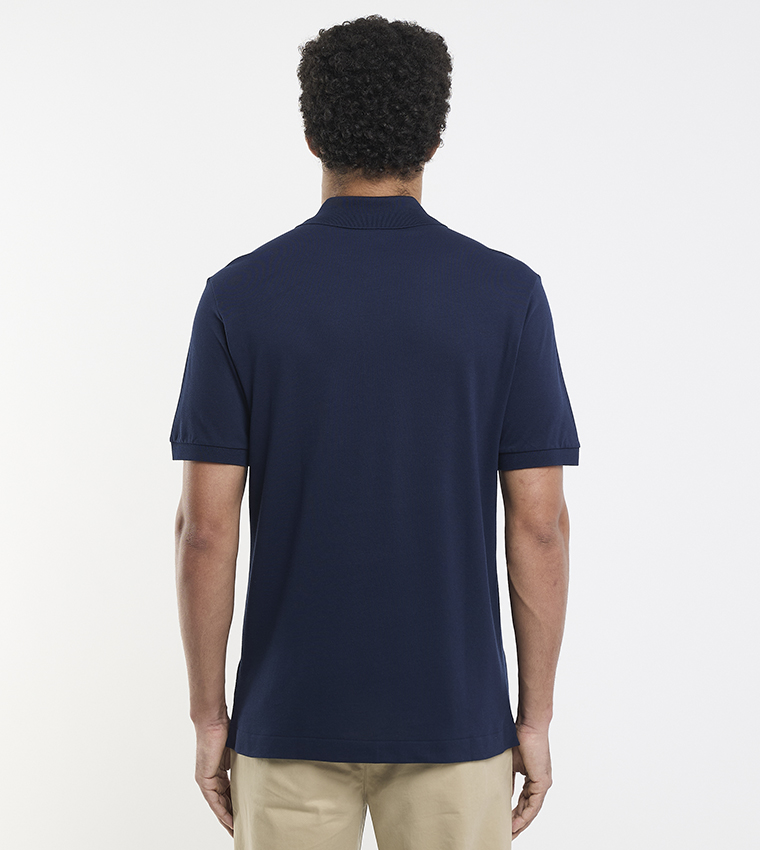 Logo Detail Classic Stretch Piqué Polo T-Shirt