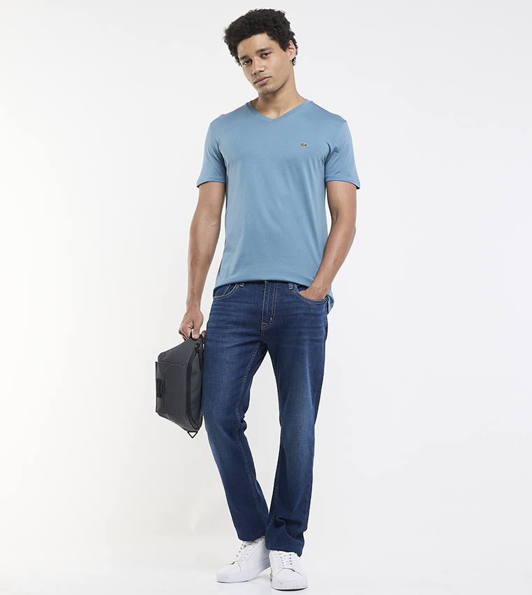 Lightweight Pima Cotton V-Neck T-Shirt
