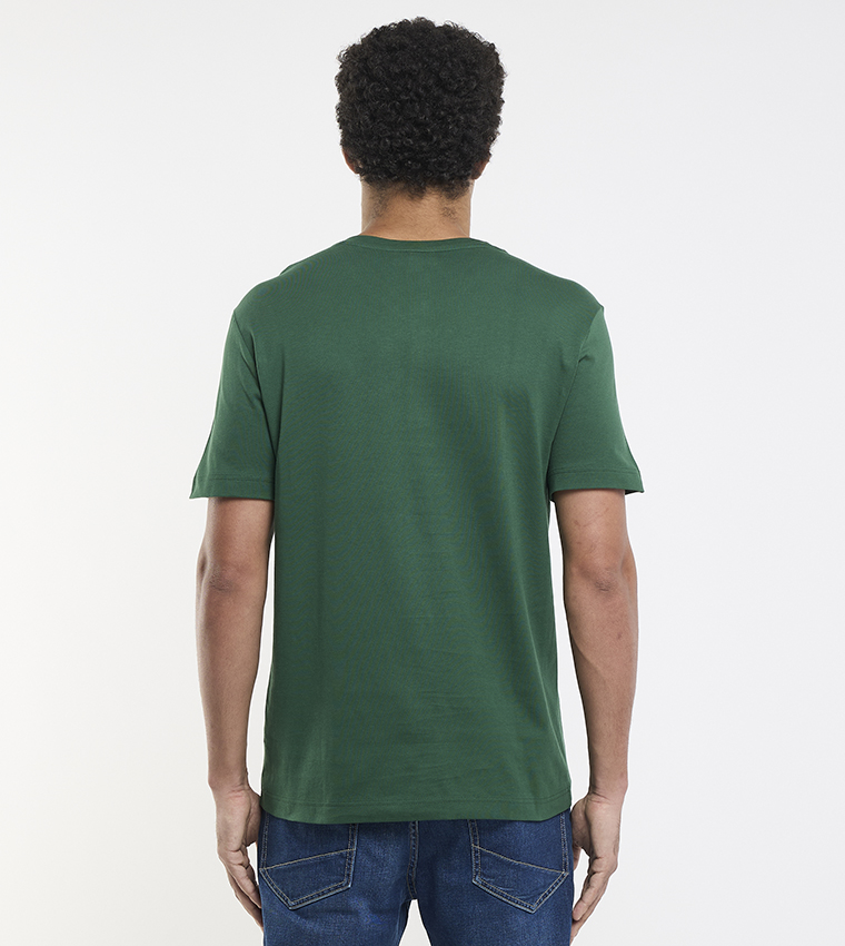 Logo Detail V-Neck T-Shirt